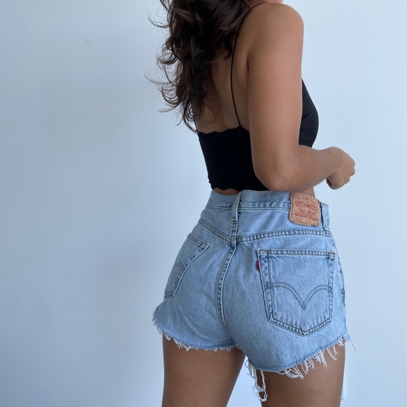 Levi's Pants - Vintage Levi's 505 high waist denim cutoff shorts